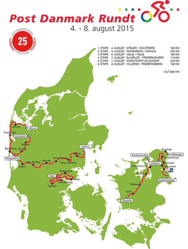 2015 Tour of Denmark map